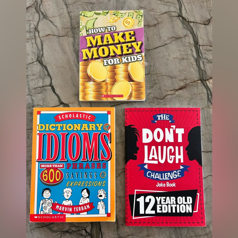 Fun Joke, How to Make Money for Kids and Idiom Book Set